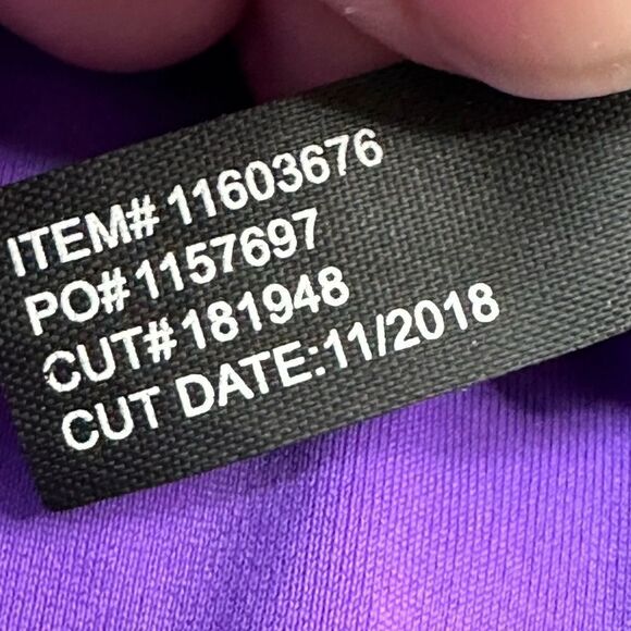 HOT TOPIC Galaxy Purple Lattice Reversible Swim Swimsuit Bikini Large NWT - Picture 11 of 13